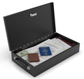 Fire Retardant Steel Security Chest Lock Box, 0.43 Cubic Ft, Black T619