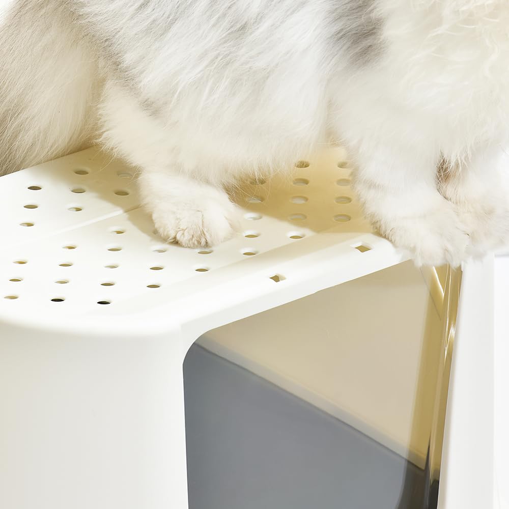 Flip-Top Jumbo Cat Litter Box with Scoop X1988