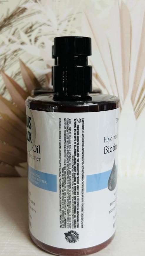Biotin & Coconut Oil Shampoo and Conditioner Set 16 fl oz Q395