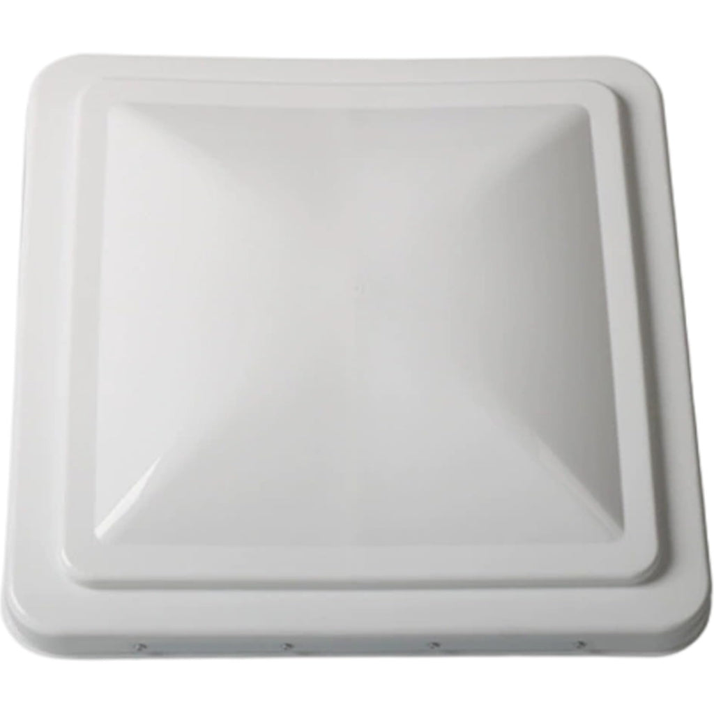 14 Inch White Weather-Resistant Plastic RV Vent Cover N99350