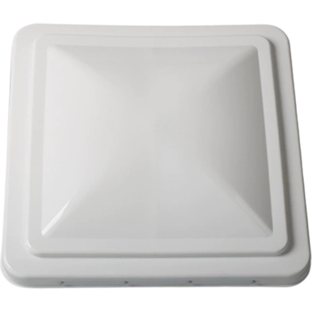 14 Inch White Weather-Resistant Plastic RV Vent Cover N99350
