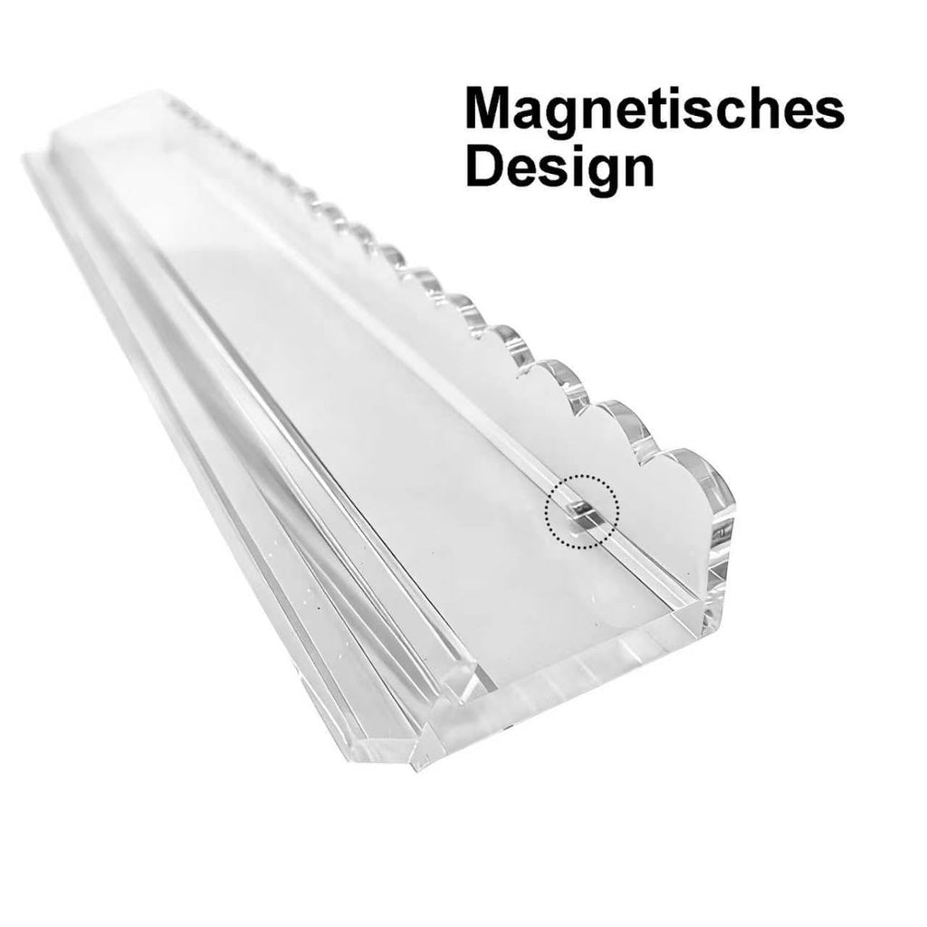 Clear Acrylic Mahjong Racks with Pushers, 4-Pack M6604