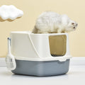Flip-Top Jumbo Cat Litter Box with Scoop X1988