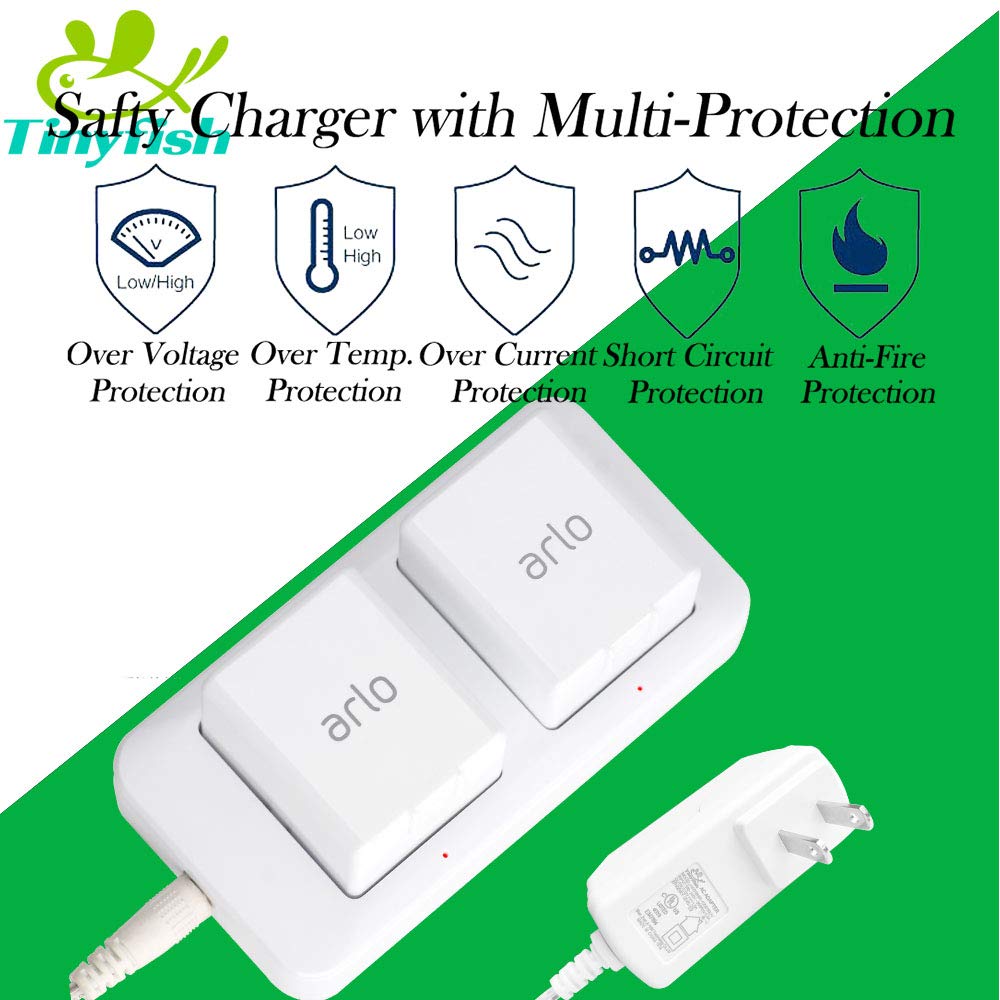 Charger for Arlo Batteries Fireproof Adapter R624