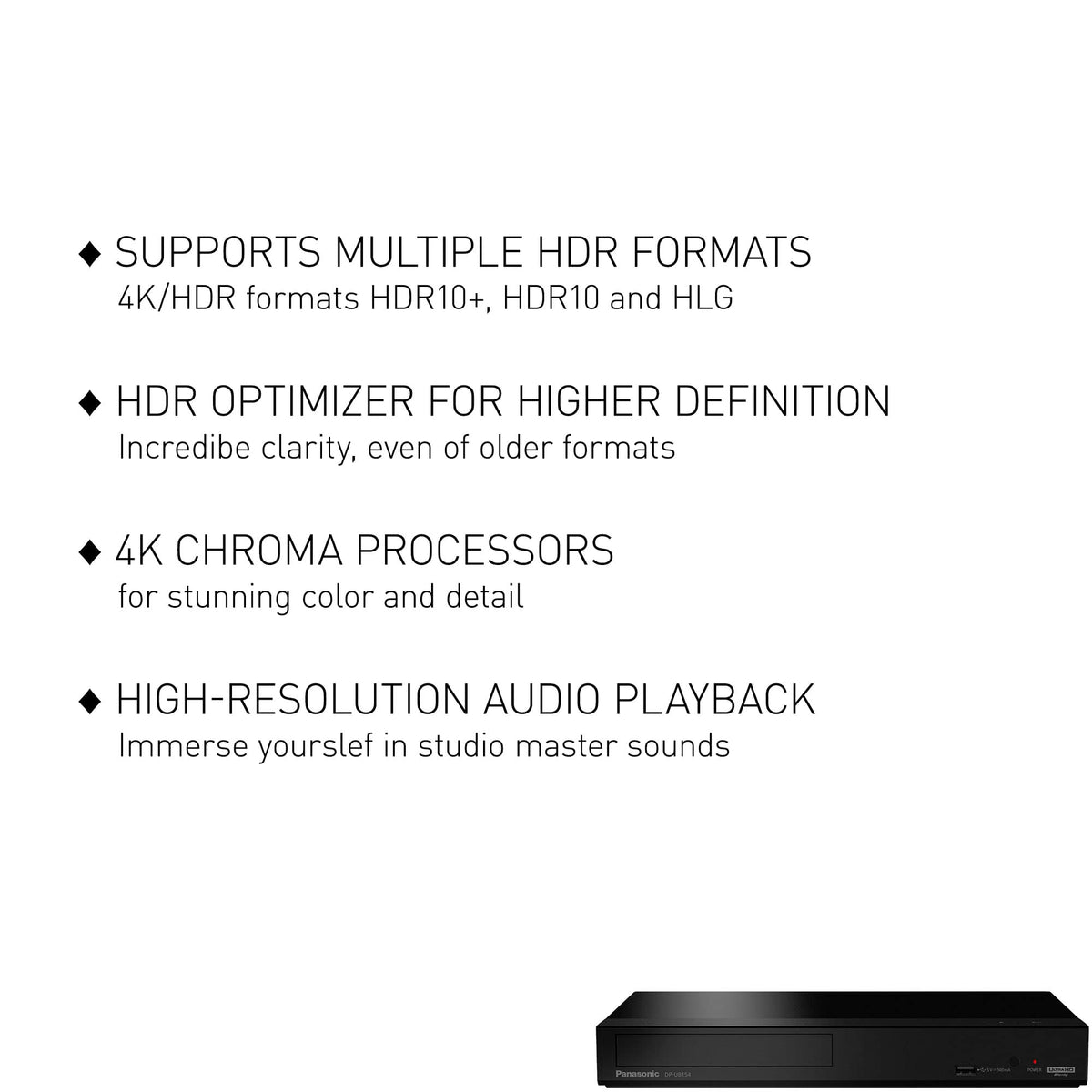 4K Blu Ray DVD Player L1325