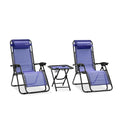 Zero Gravity Lounge Chair Set with Table S924445