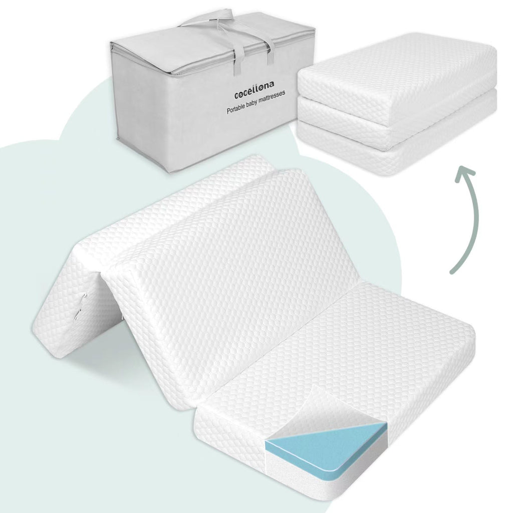 38”x26” Trifold Dual-Firmness Memory Foam Pack and Play Mattress S346776