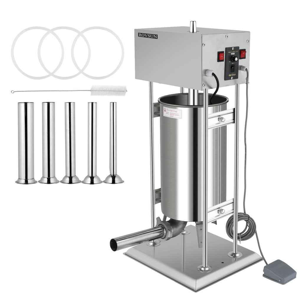 10L Electric Stainless Steel Sausage Stuffer with 5 Stuffing Tubes P736