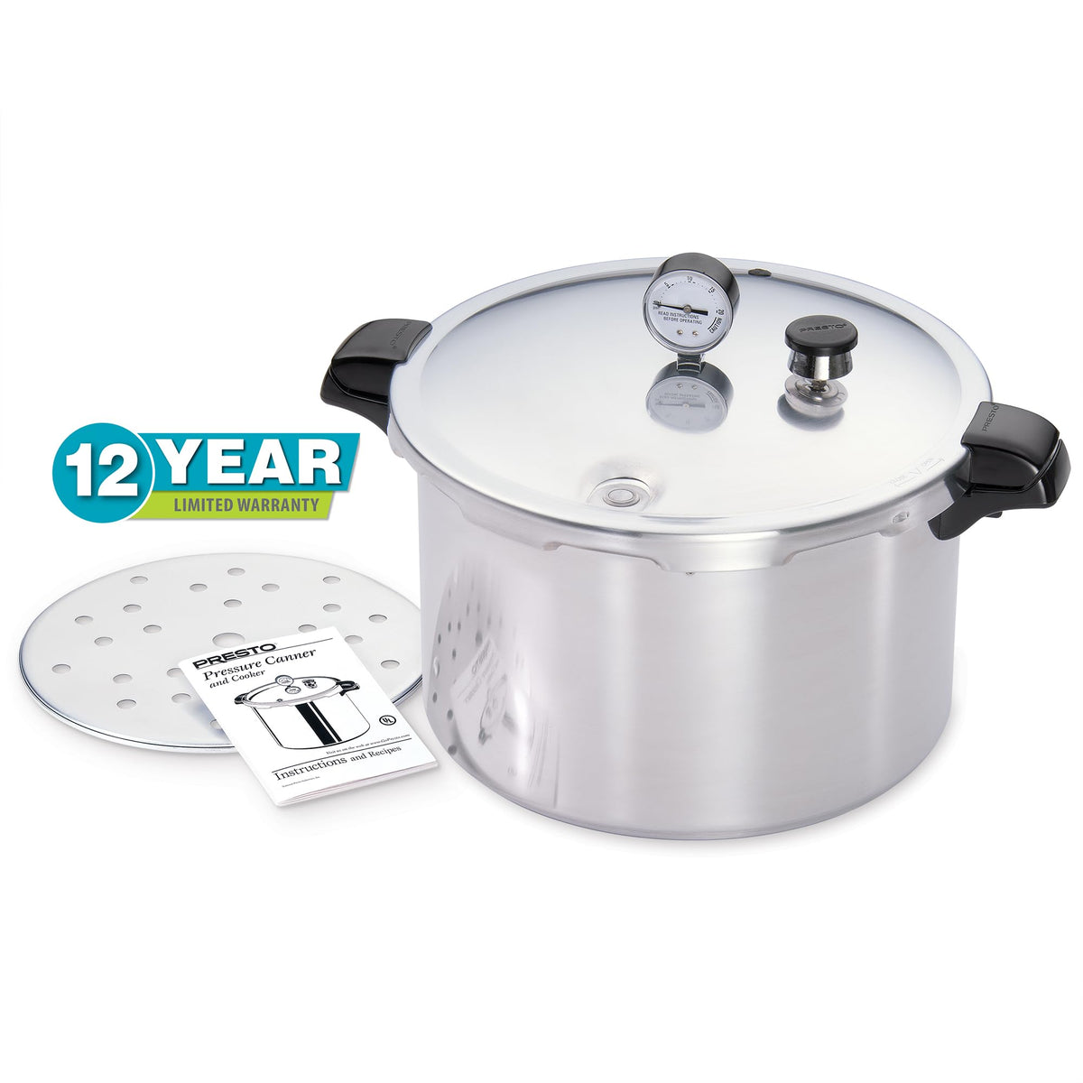 16-Quart Aluminum Pressure Canner and Cooker W26473