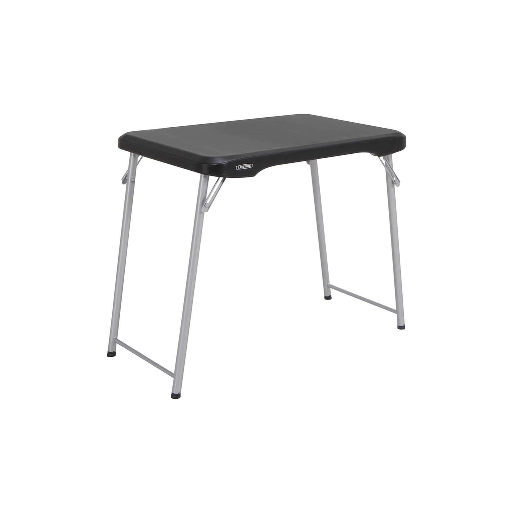 Black and Silver Compact Folding Table C530973