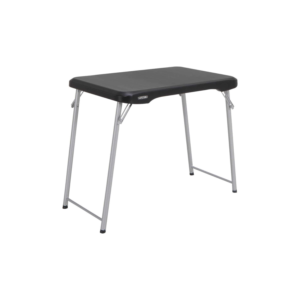Black and Silver Compact Folding Table C530973