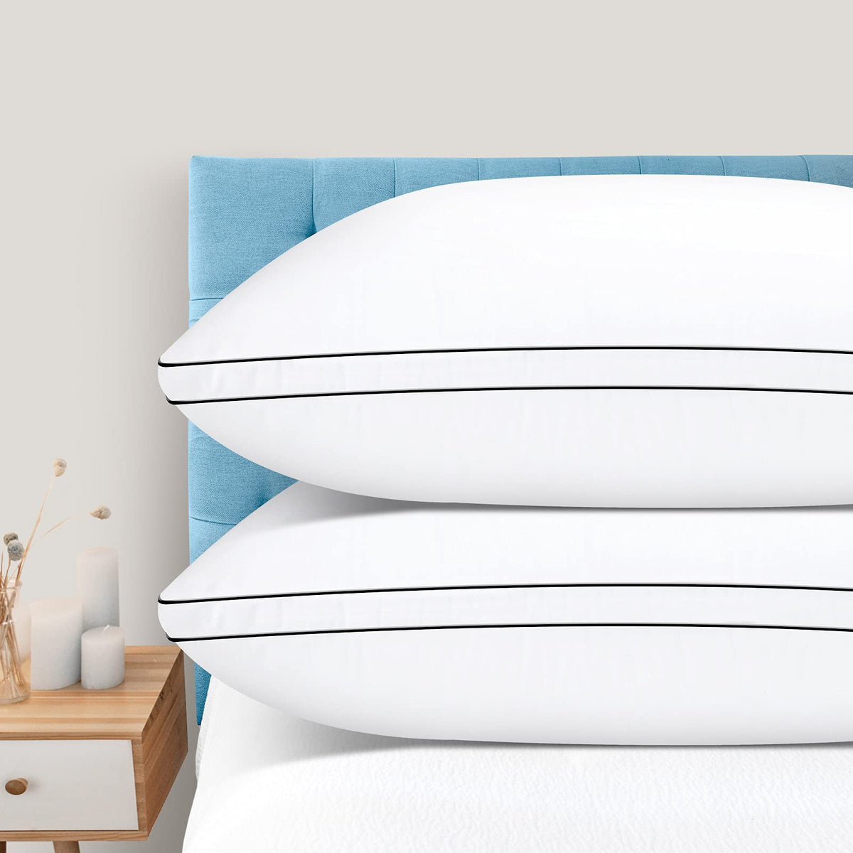 King Size Set of 2 Bed Pillows K39987