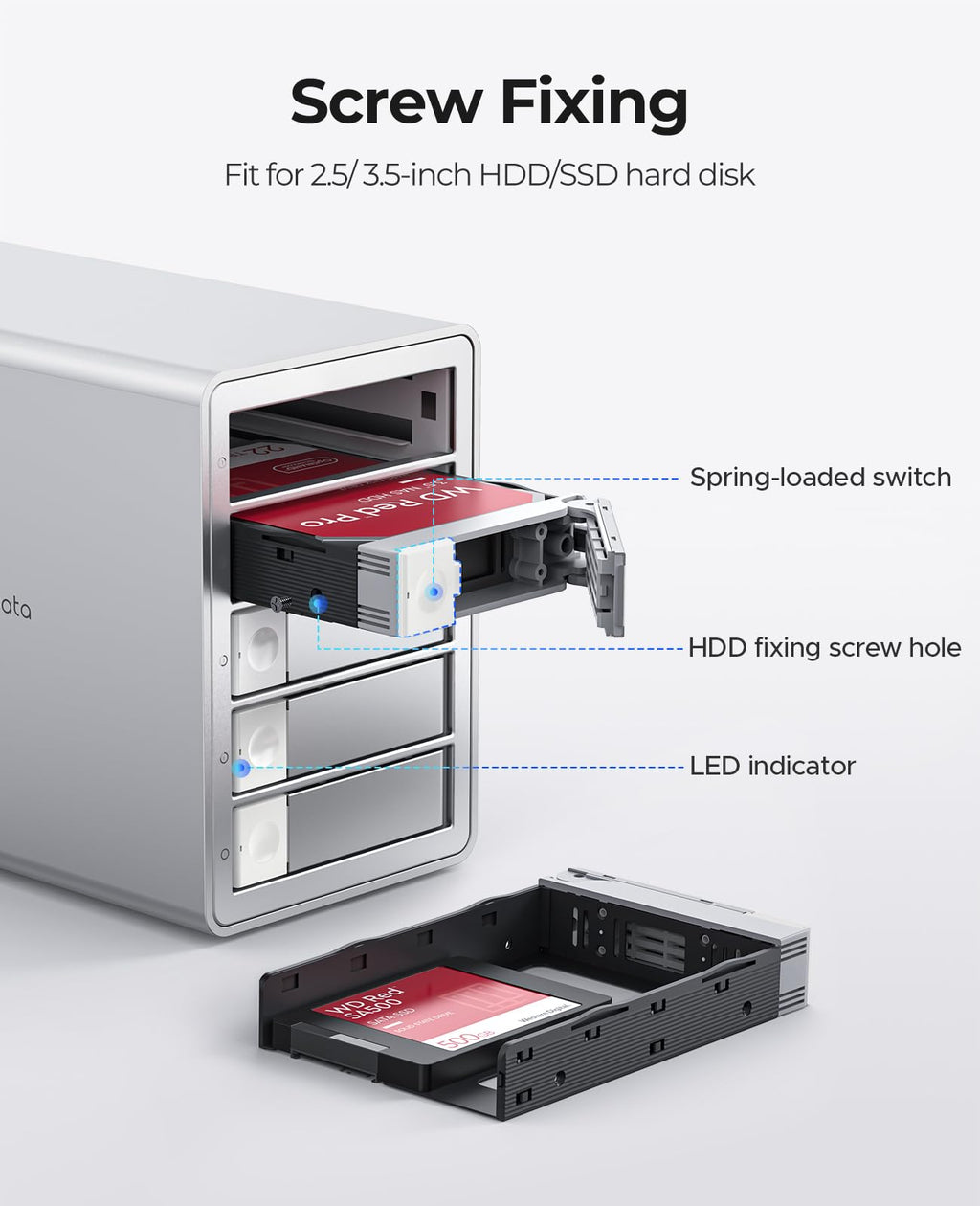 5 Bay RAID External Hard Drive Enclosure B28334