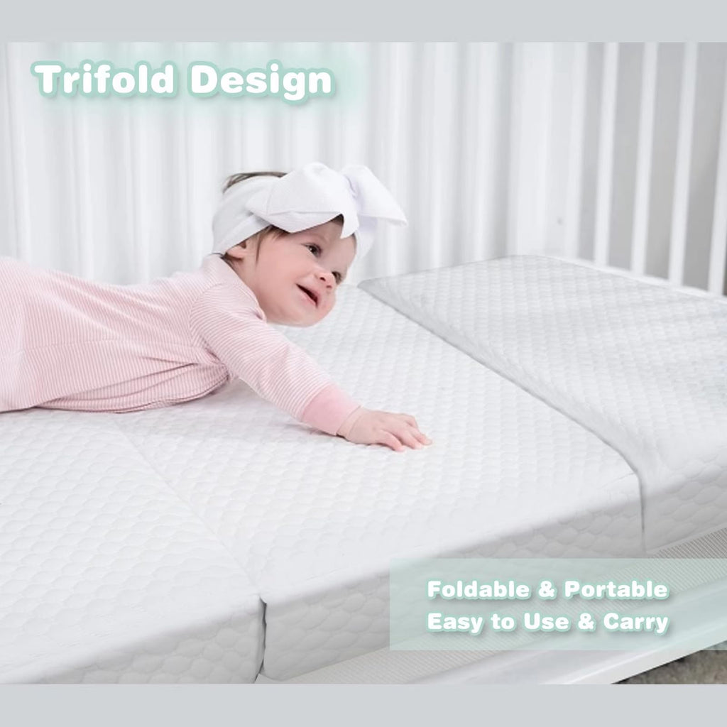 38”x26” Trifold Dual-Firmness Memory Foam Pack and Play Mattress S346776