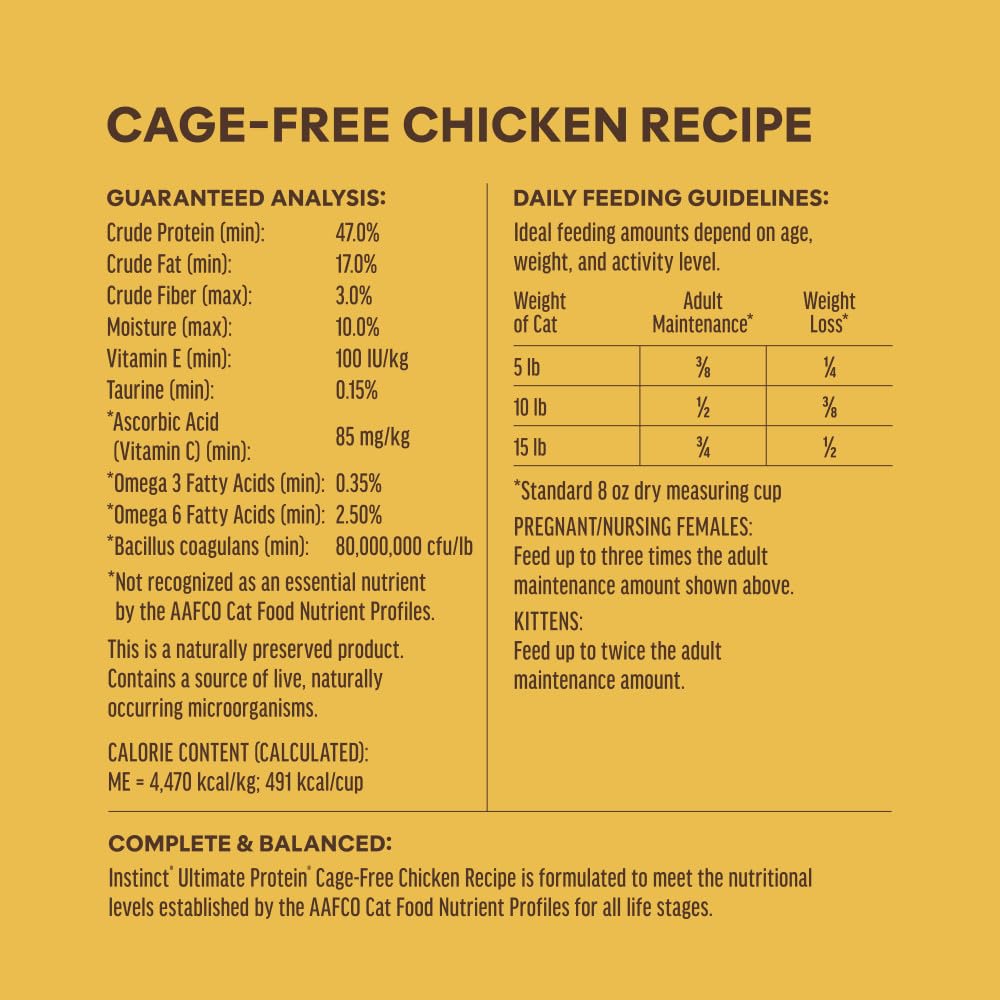 Chicken Dry Cat Food 4 lb. Bag A2052