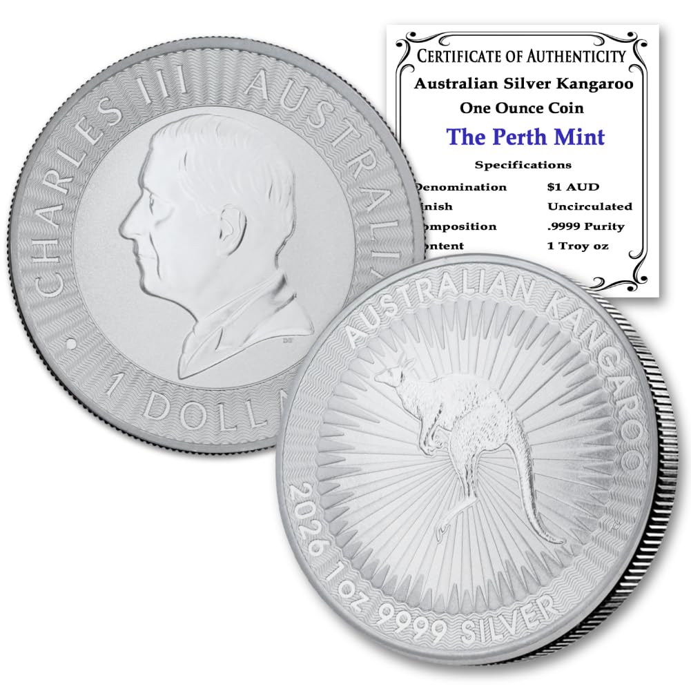 1 oz Australian Silver Kangaroo Brilliant Uncirculated O2346