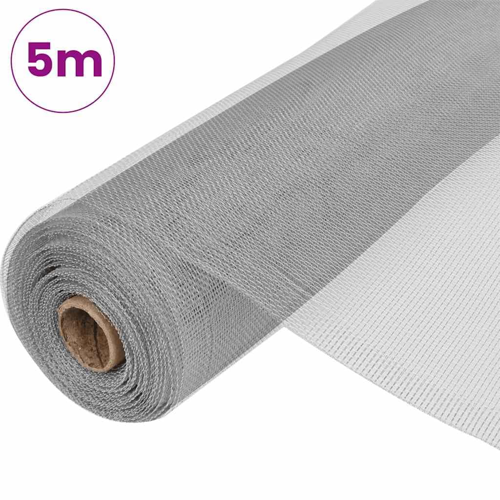 Aluminum Mesh Screen 39.4x196.9 Inches Silver K76955