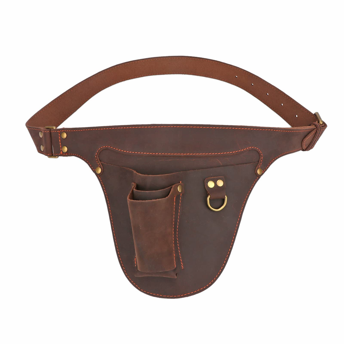 Leather 3 Pockets Adjustable Tool Belt Bag X796