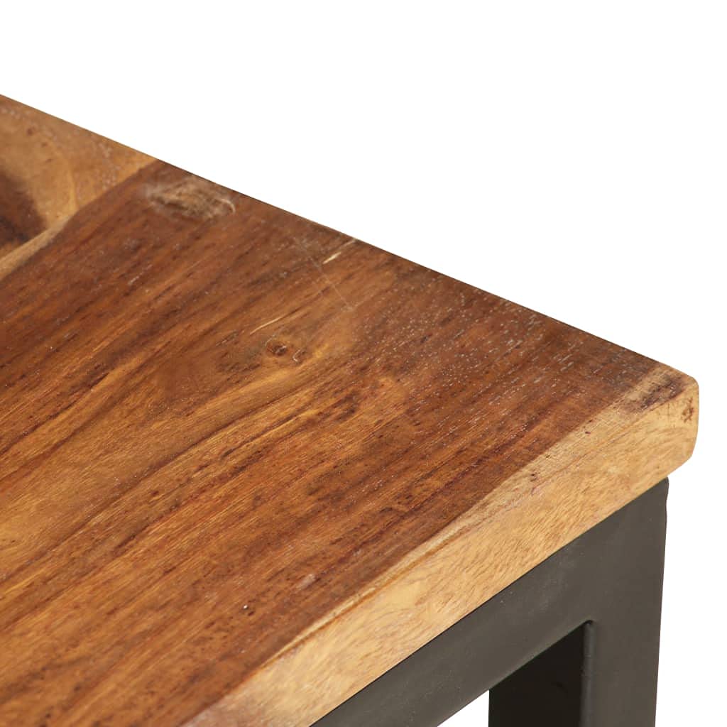 2 pcs Square Wood Nesting Tables D519
