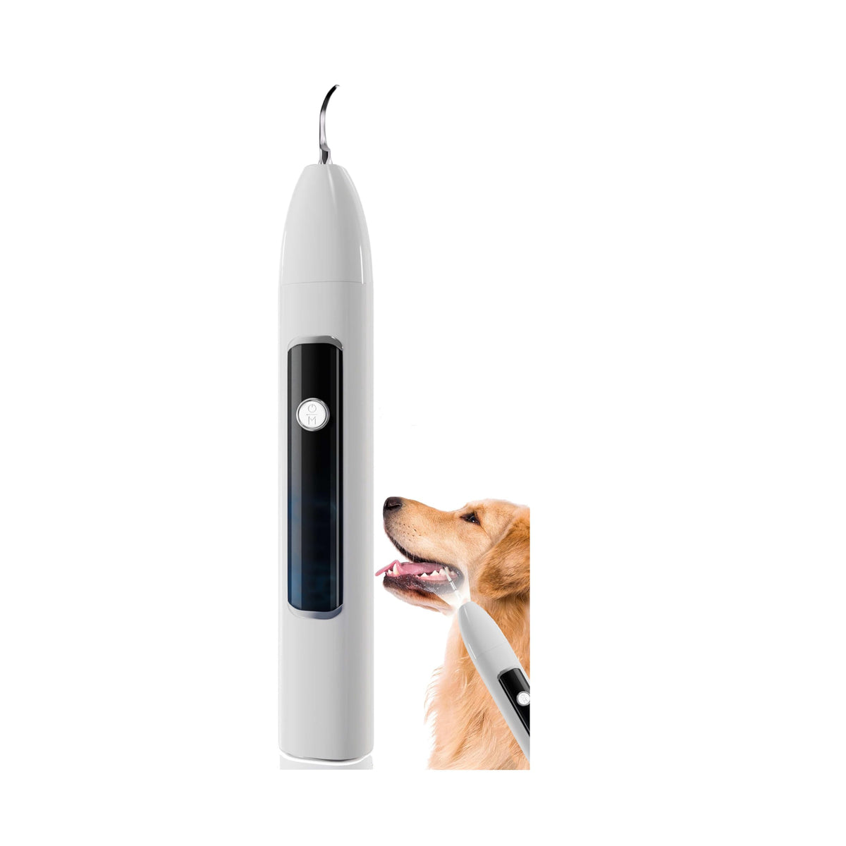 Ultrasonic Pet Dental Cleaner with 4 Tips, 3 Modes, LED, White E474133