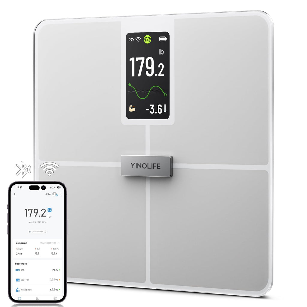 Digital Bathroom Weight Scale with 4.3" Color Display V8098