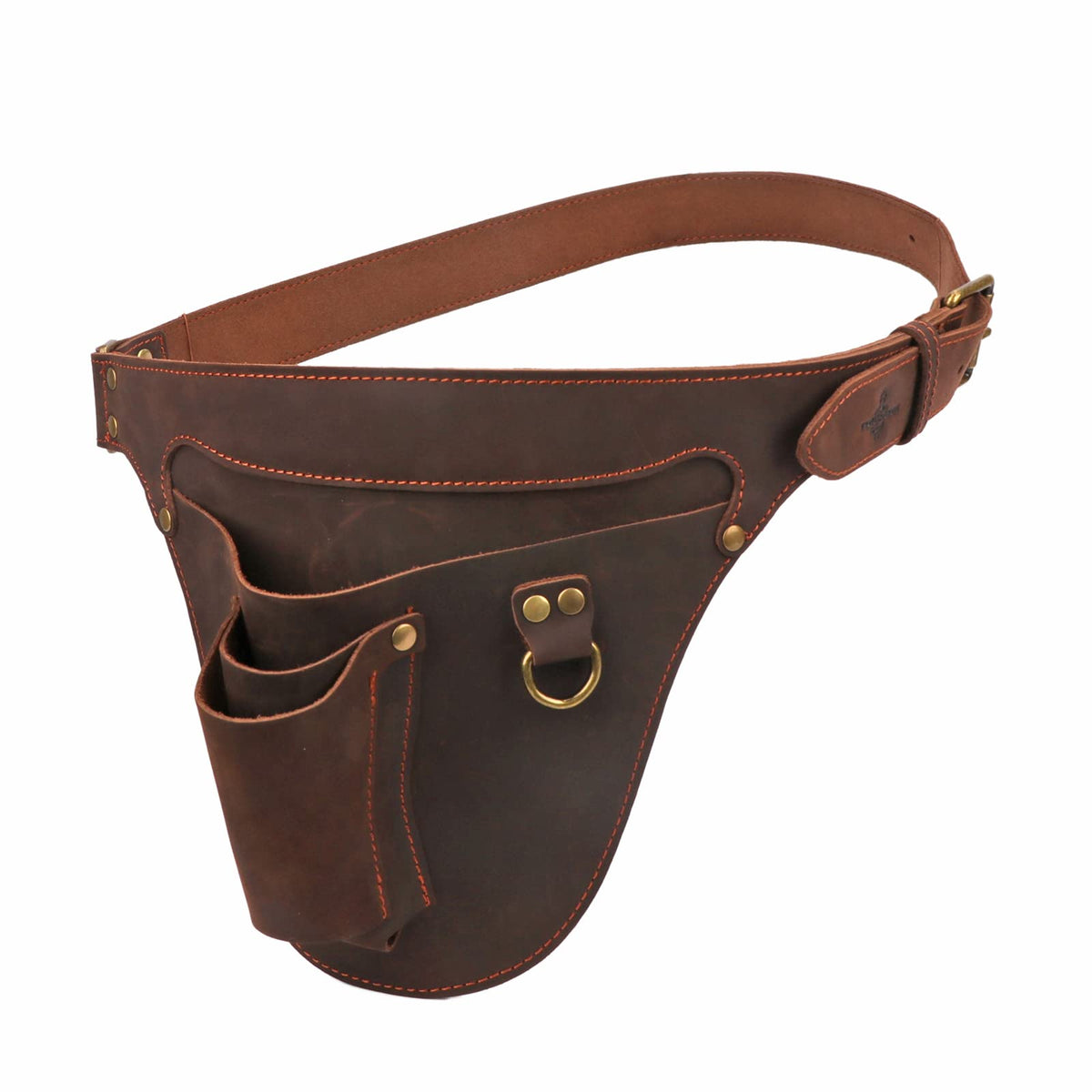 Leather 3 Pockets Adjustable Tool Belt Bag X796