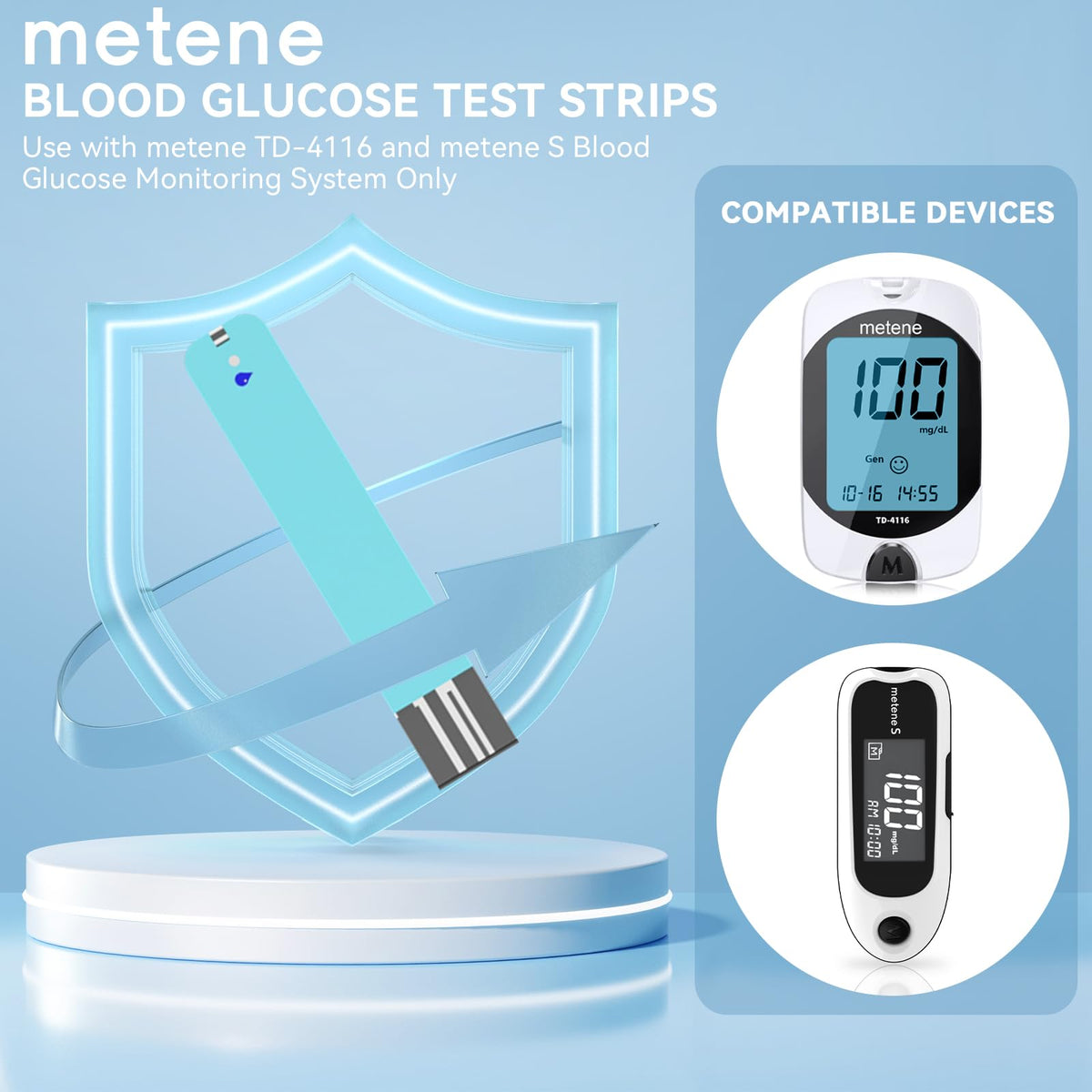 Blood Glucose Test Strips, 100 Count O2537