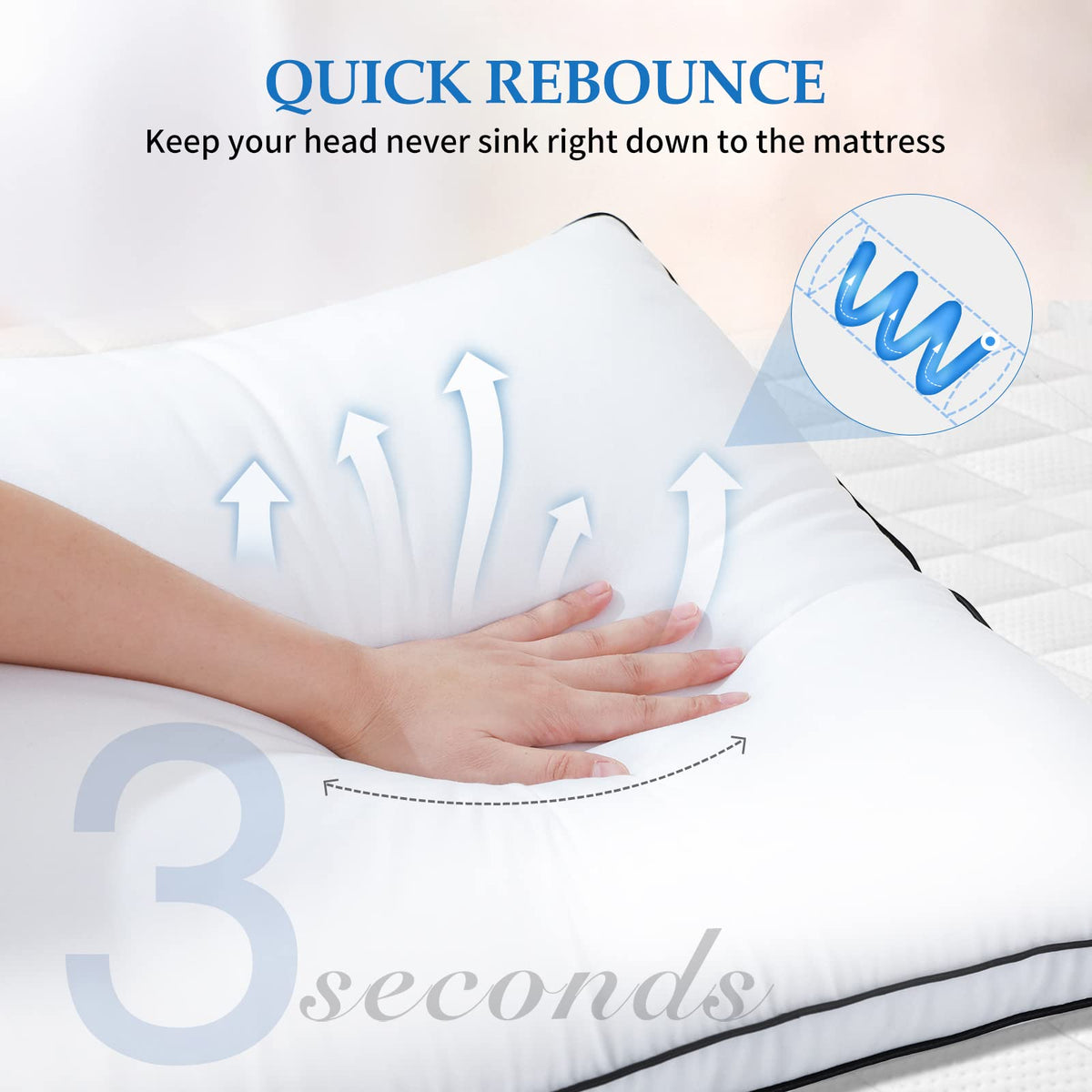 King Size Set of 2 Bed Pillows K39987