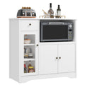 White Microwave Cabinet X4386
