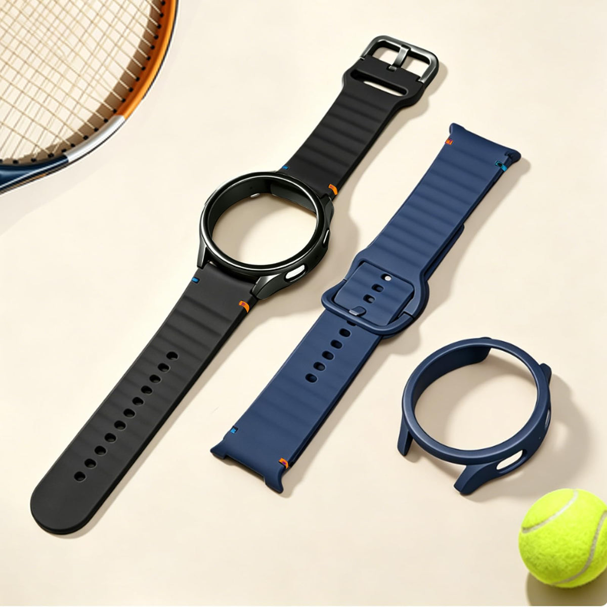 2 Pack Watch Bands & Protector Case U185754