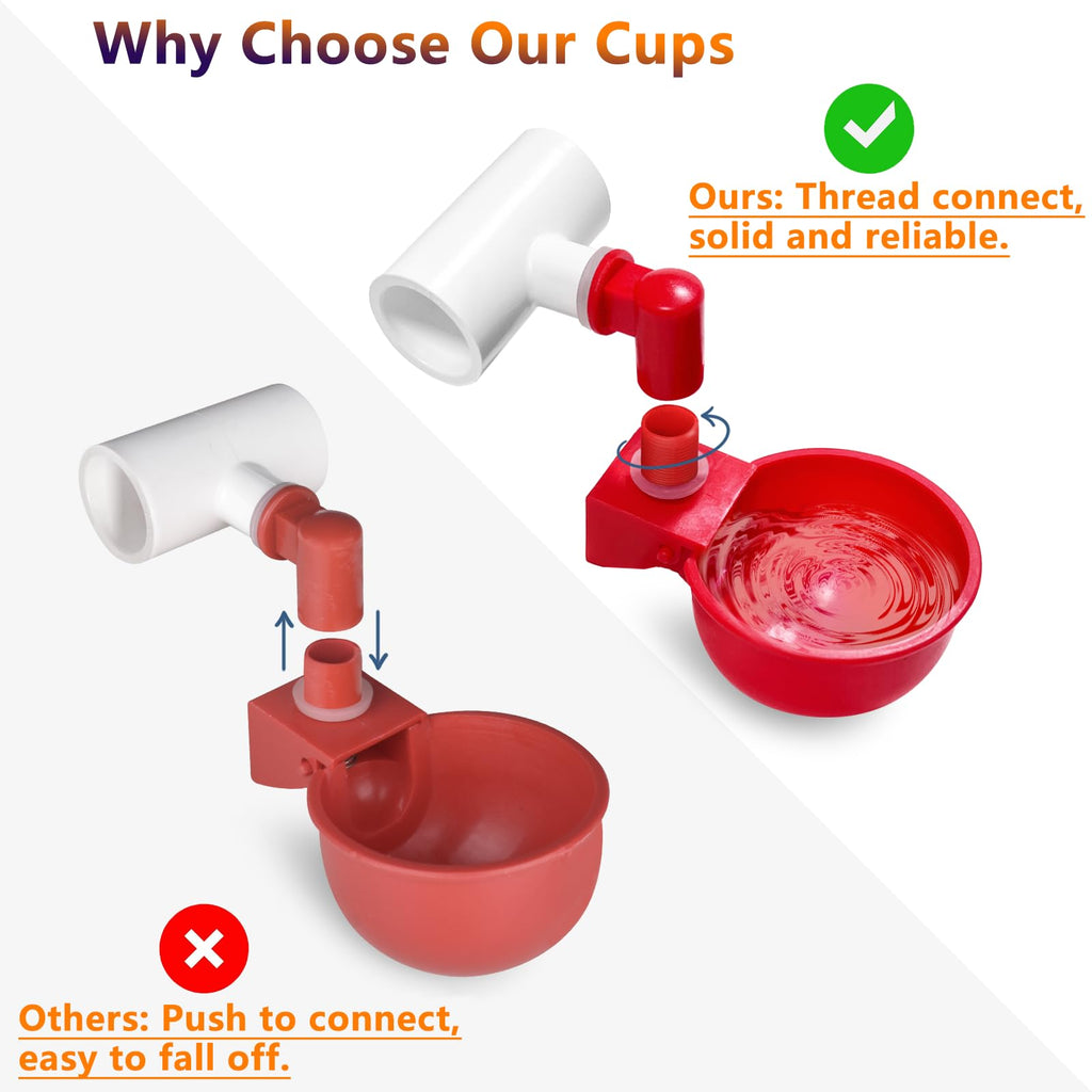 Automatic Chicken Watering System with PVC Pipe R37190