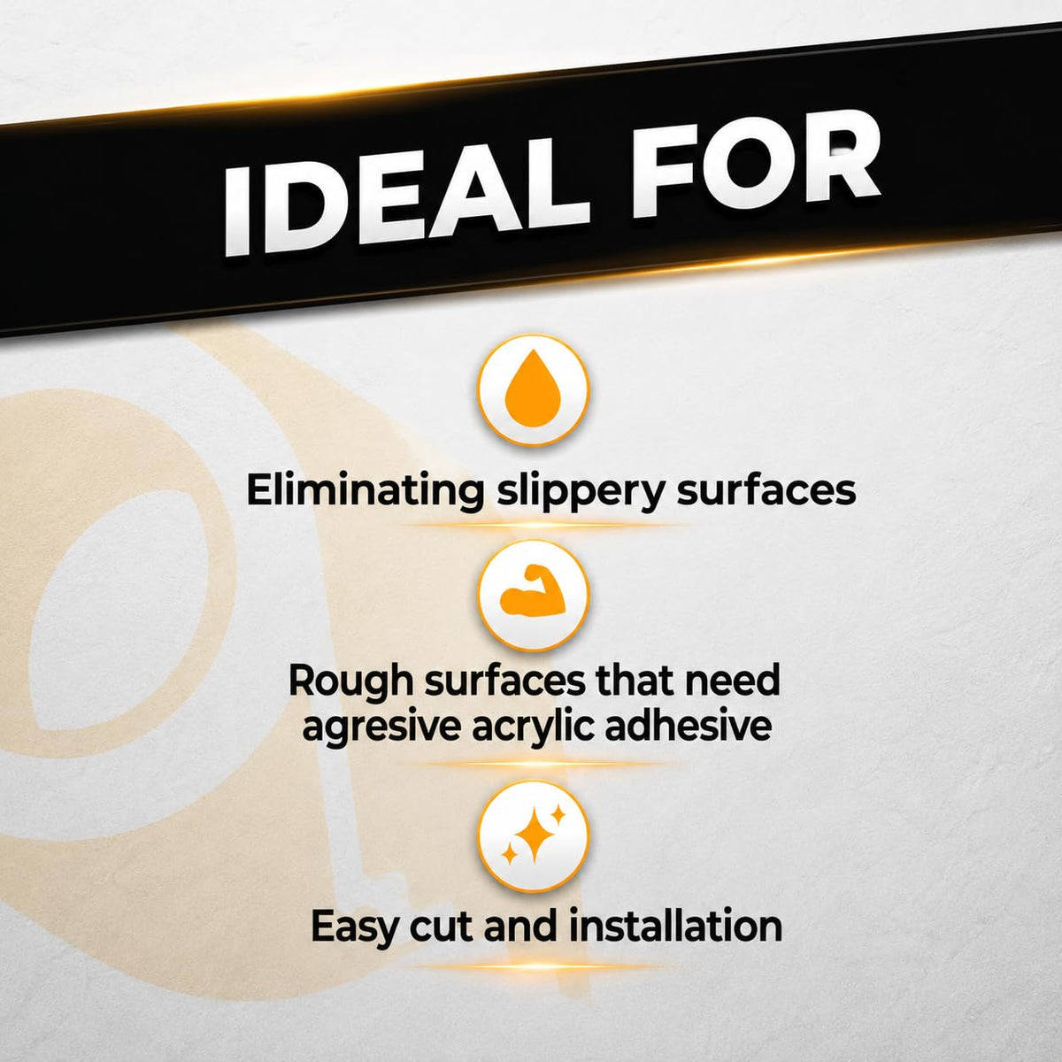Gray 1 inch x 30 ft Anti Slip Tape A181562
