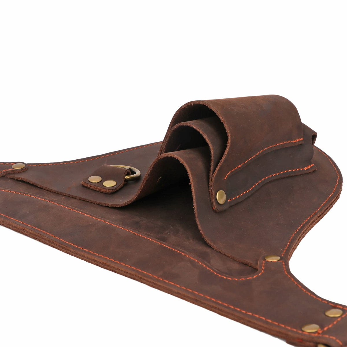 Leather 3 Pockets Adjustable Tool Belt Bag X796