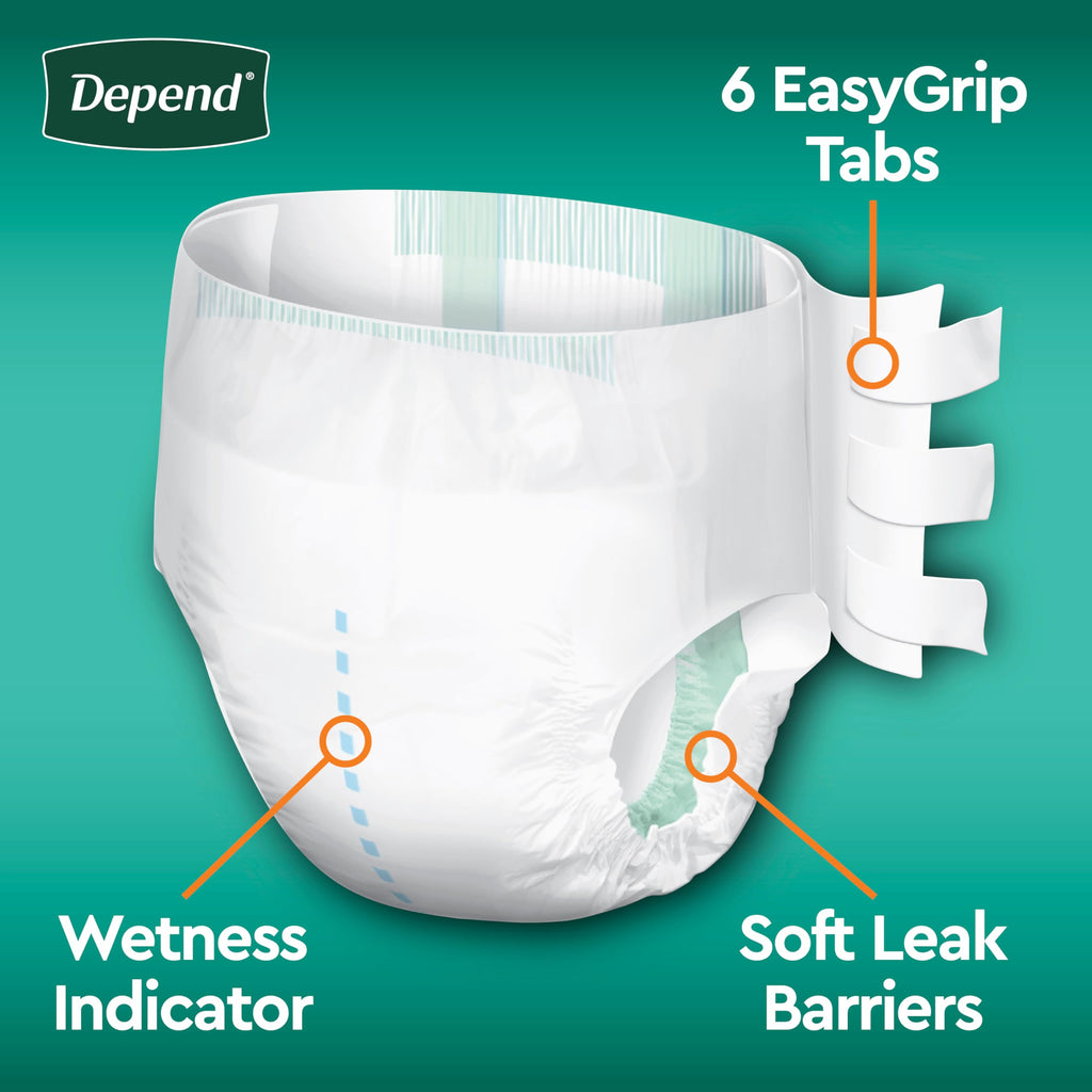 Adult Diapers with Tabs S/M 60 Count Q219027