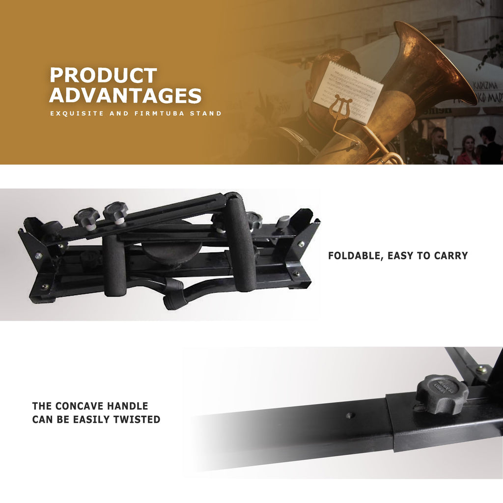 Adjustable Foldable Tuba Stand G306