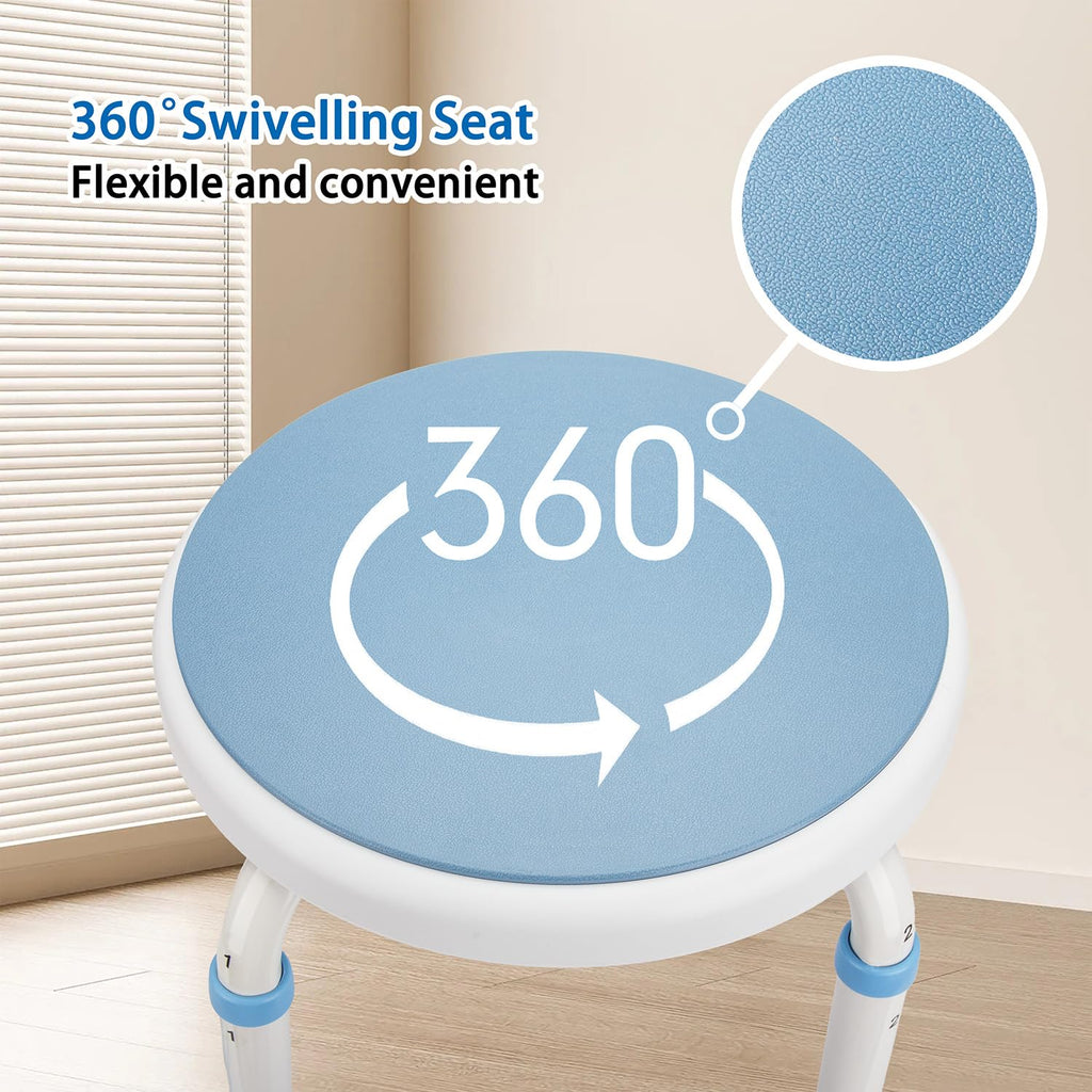 Foldable Adjustable Swivel Bath Seat Shower Chair Stool Z50585
