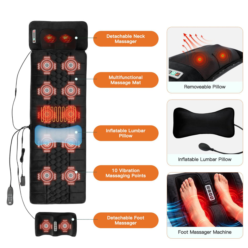 Full Body Massage Mat with Heat I849