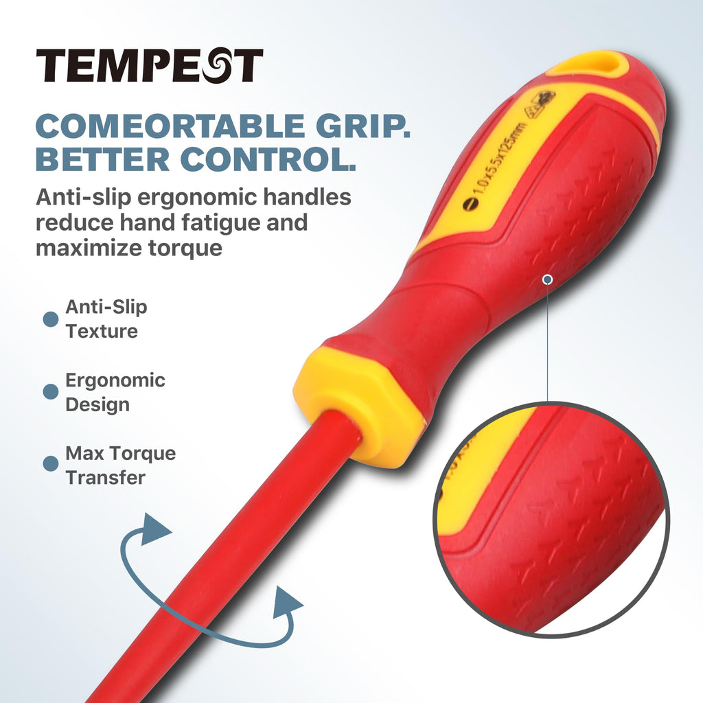 7 Piece VDE Insulated Screwdriver Set with Voltage Tester O5232