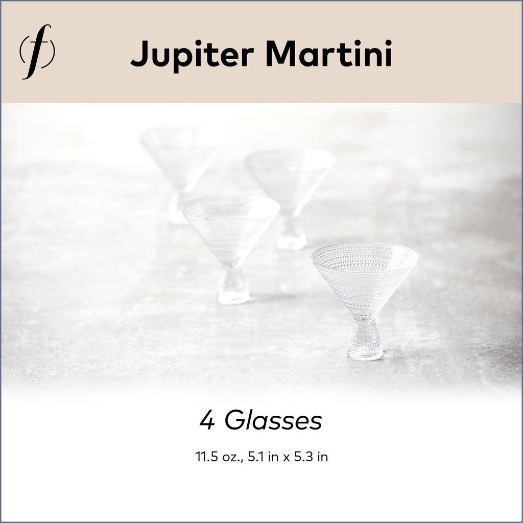 Clear 11.5 Ounce Glass Martini Set of 4 X926210