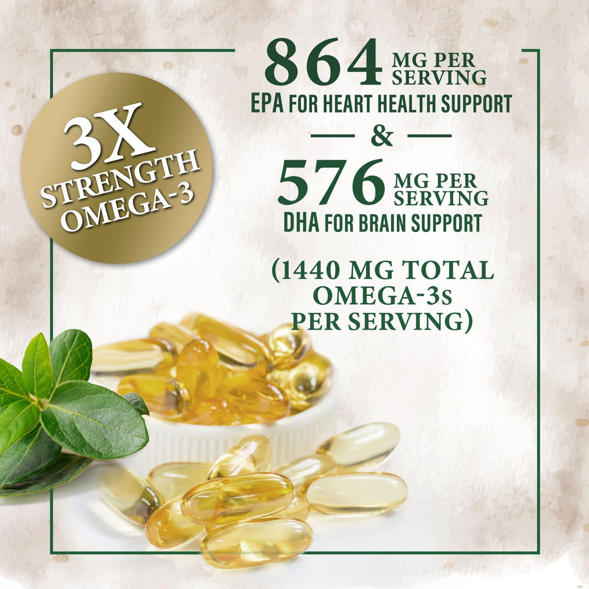 2400mg Omega 3 Fish Oil Softgels O6565