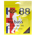 Black Nylon Flatwound Short Bass Guitar Strings X484