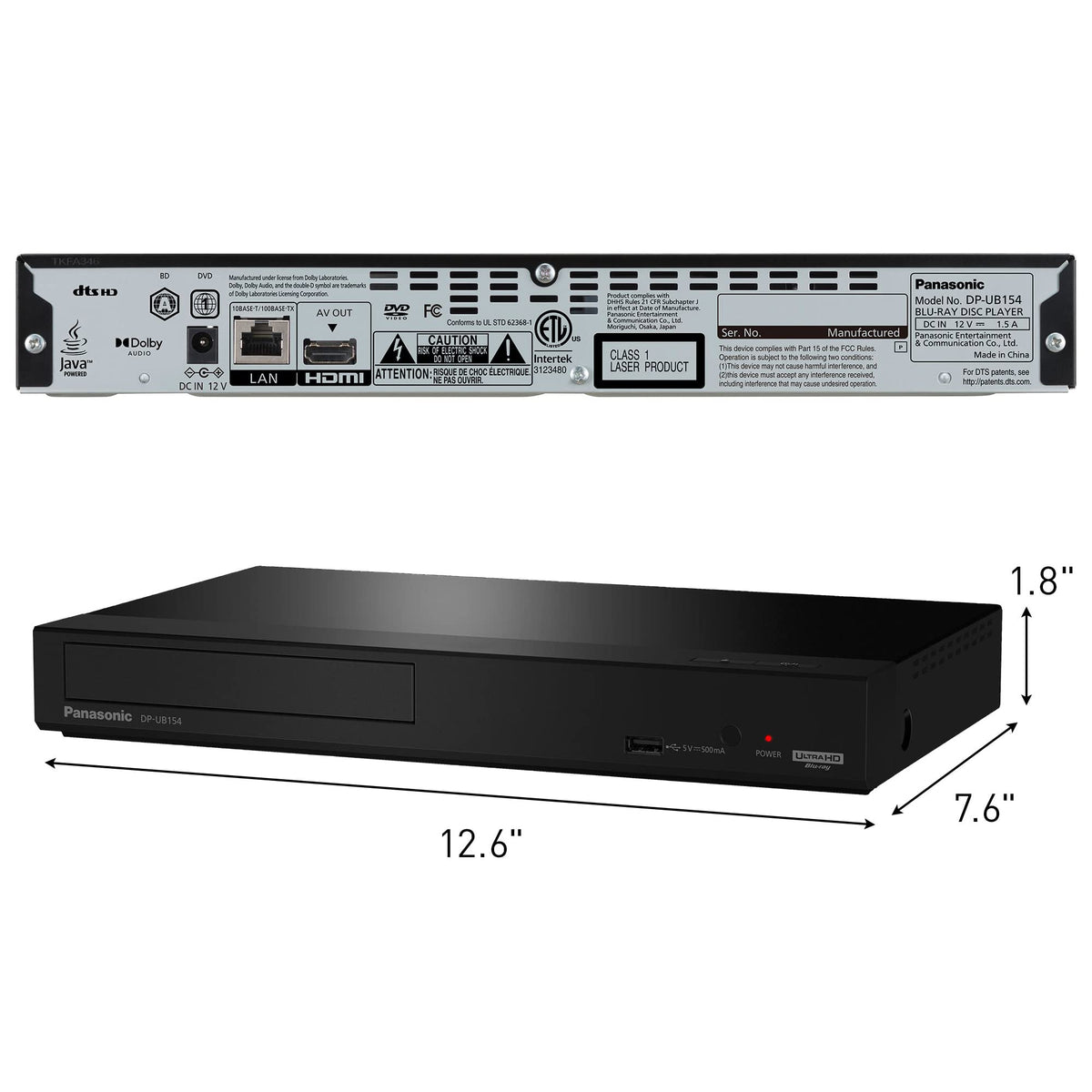 4K Blu Ray DVD Player L1325