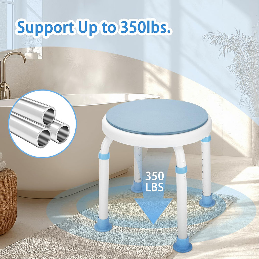 Foldable Adjustable Swivel Bath Seat Shower Chair Stool Z50585