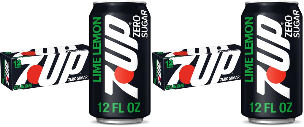 Zero Sugar 7-Up Soda, 12 Oz (Pack of 24) A374000