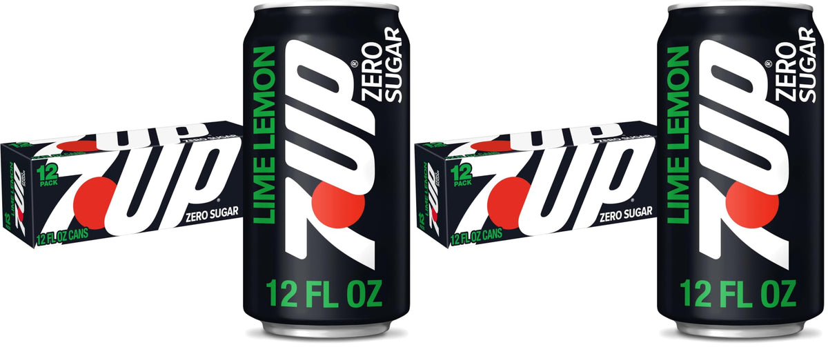 Zero Sugar 7-Up Soda, 12 Oz (Pack of 24) A374000
