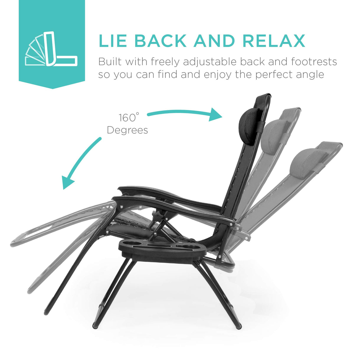 Zero Gravity Chair Recliner Black R2408