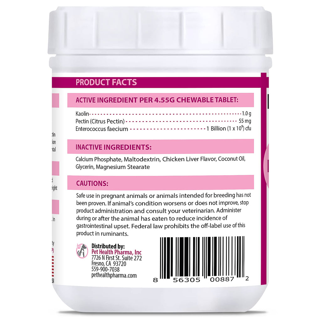 250 Tablets Chicken Liver Flavor Anti-Diarrheal for Dogs & Cats Q176801