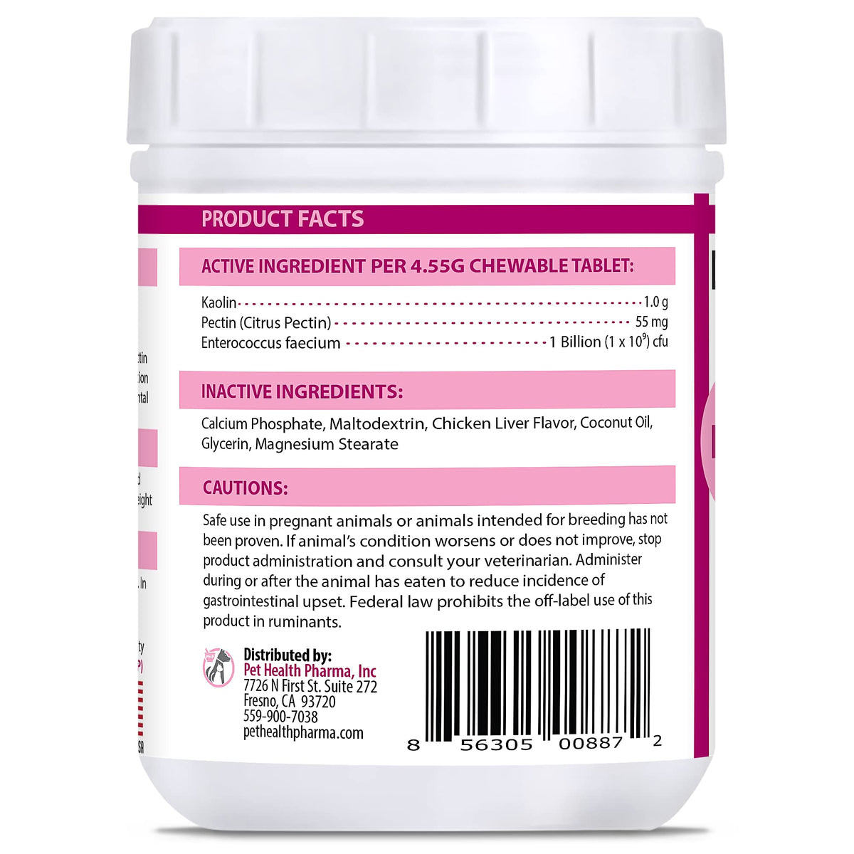 250 Tablets Chicken Liver Flavor Anti-Diarrheal for Dogs & Cats Q176801