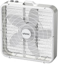20” Box Fan with Thermostat, 3-Speed Portable Floor Fan, White A798