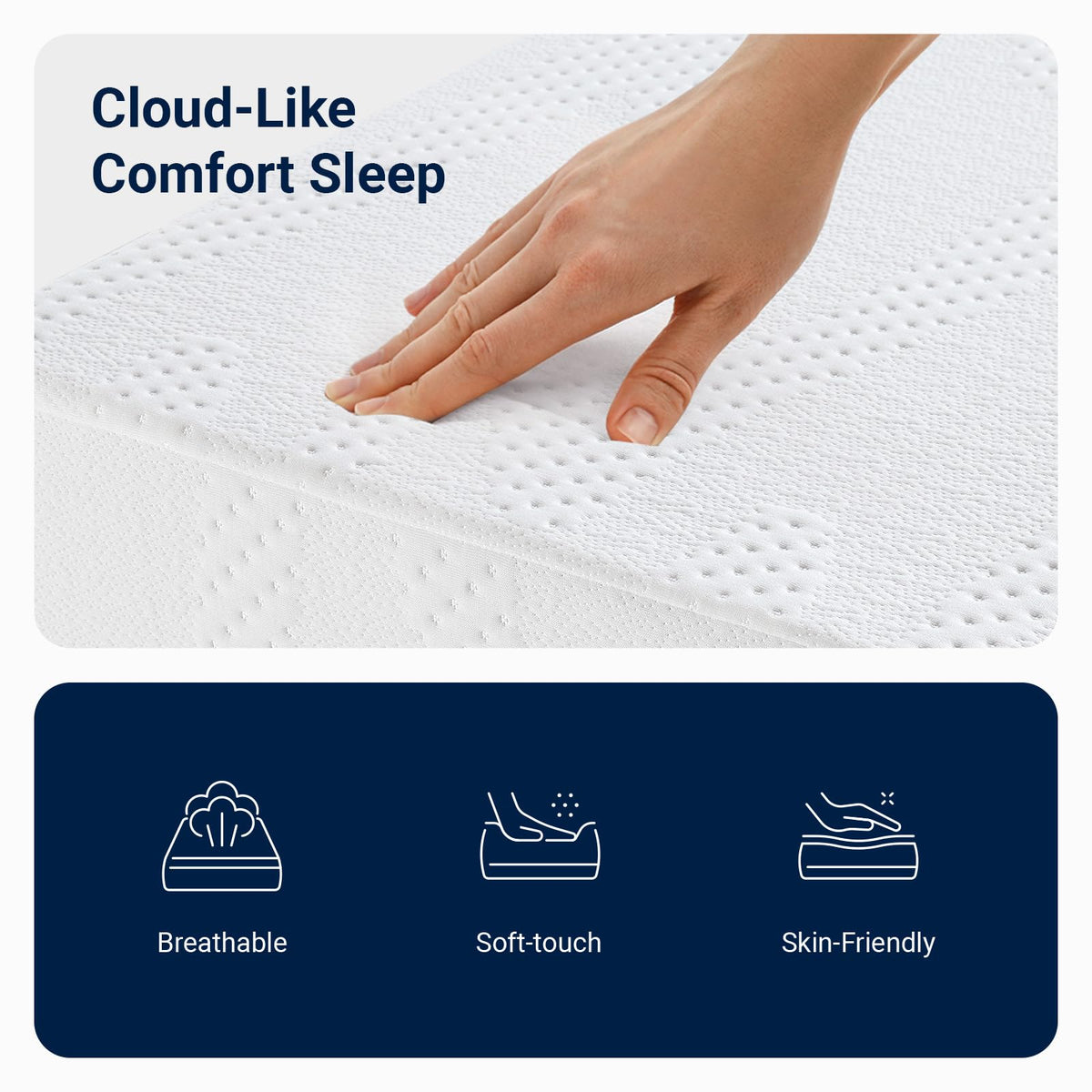 5 Inch Gel Memory Foam Twin Mattress F566